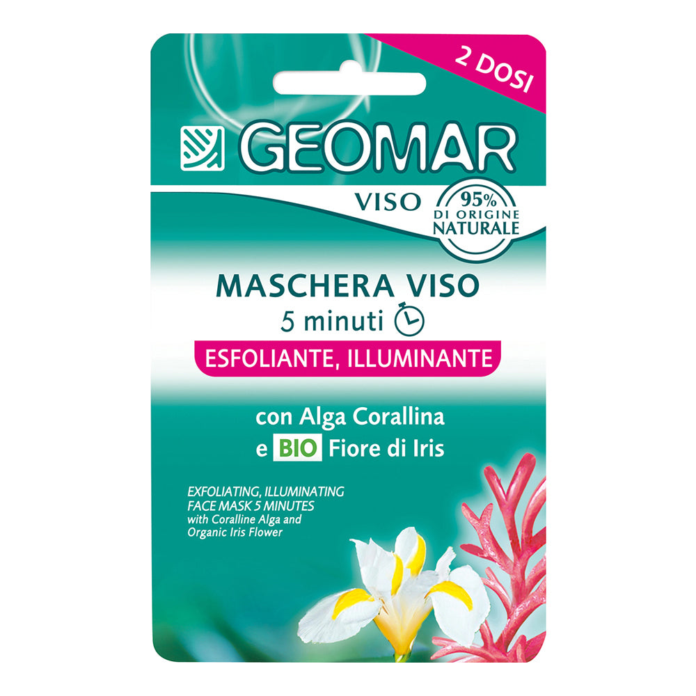 GEOMAR MASCHERA VISO ESFOLIANTE ILLUMINANTE CON ALGA CORALLINA E IRIS