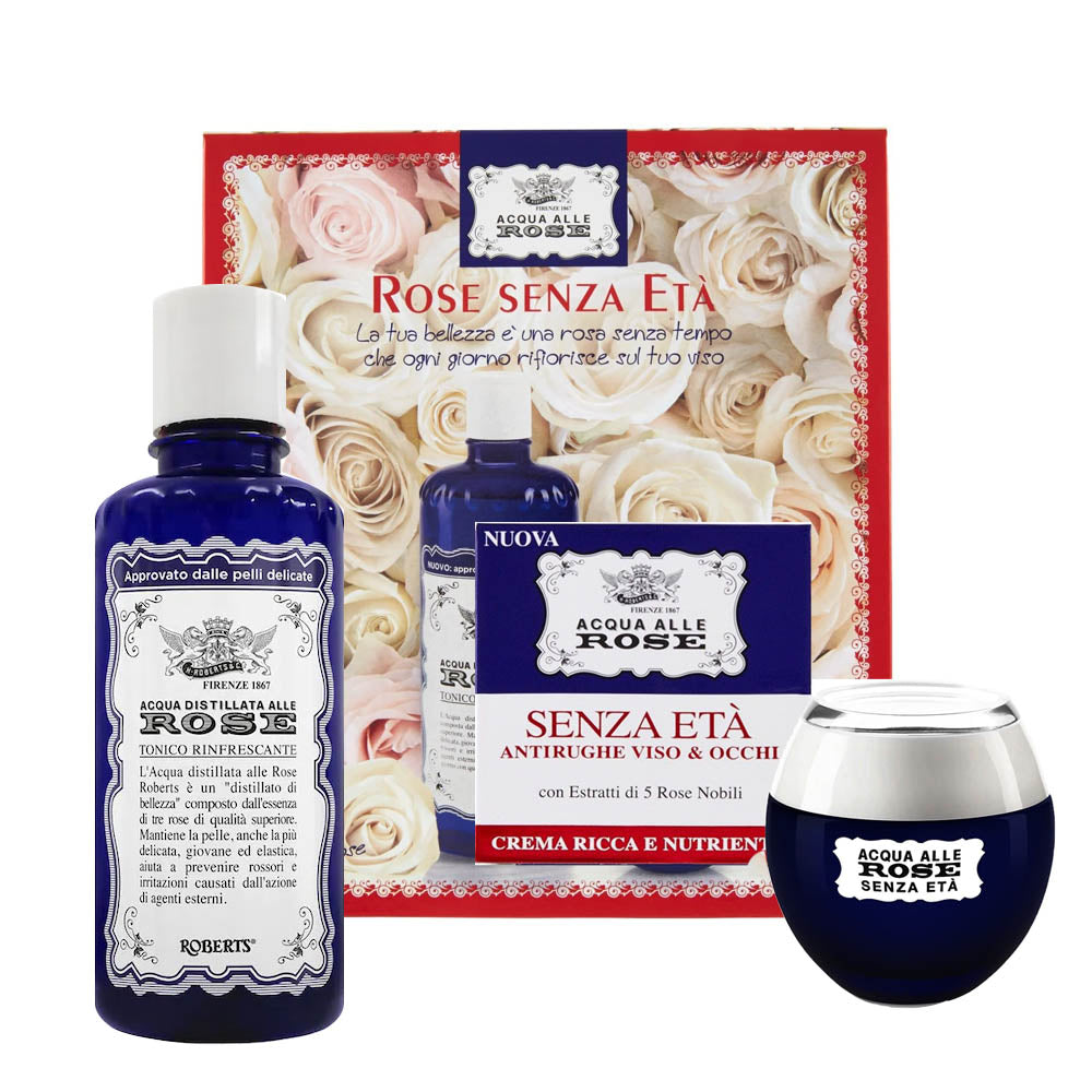 ACQUA ALLE ROSE SET REGALO DONNA ROSE SENZA ETA' TONICO 300ML CREMA VISO E OCCHI 50ML