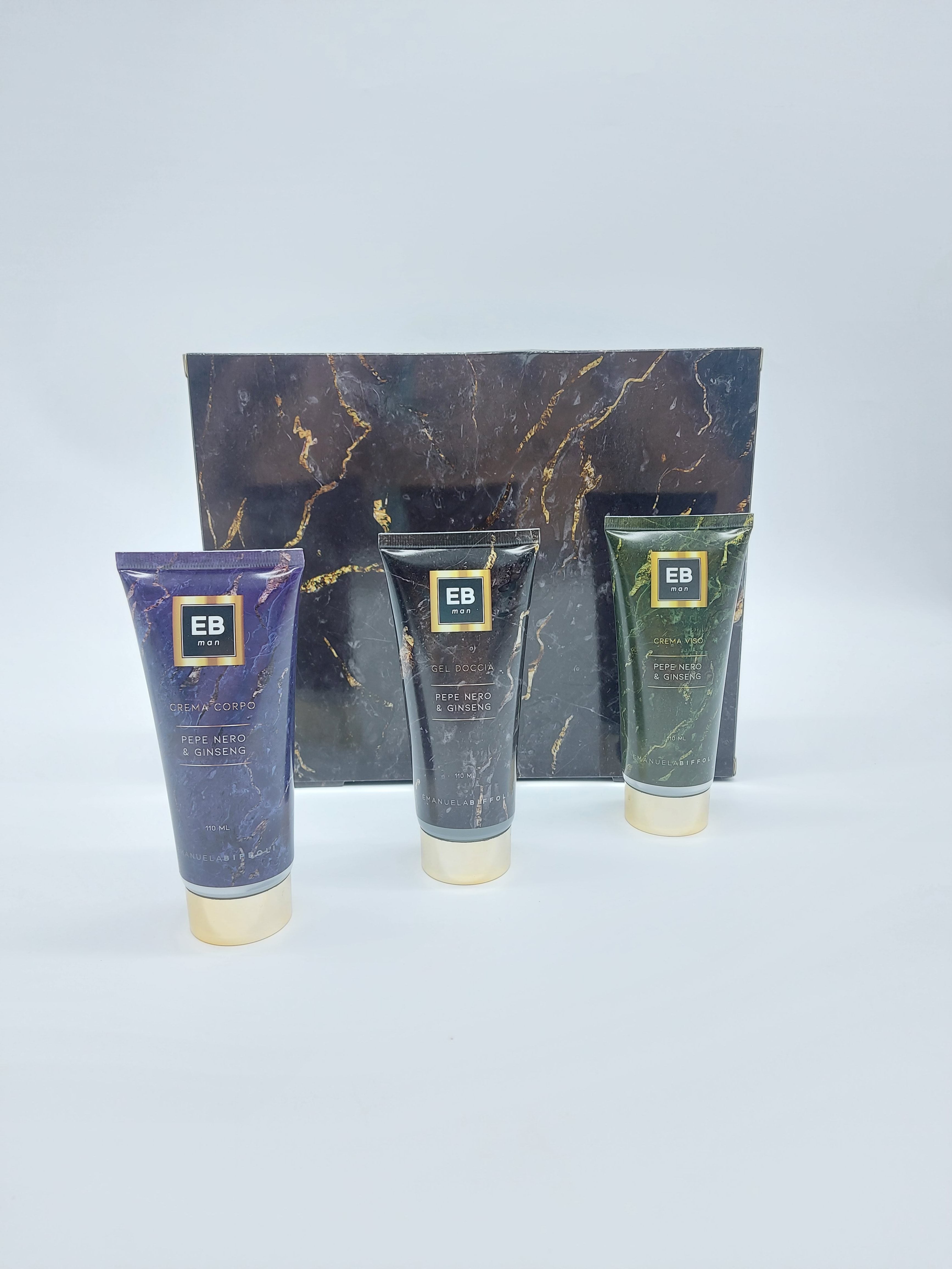 Emanuela Biffoli Set Uomo Marmo Al Profumo Di Ginseng e Pepe Nero