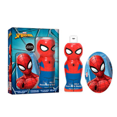 MARVEL SPIDER MAN CONFEZIONE REGALO BAMBINO BAGNO DOCCIA E SHAMPOO 400ML E SPUGNA DA BAGNO