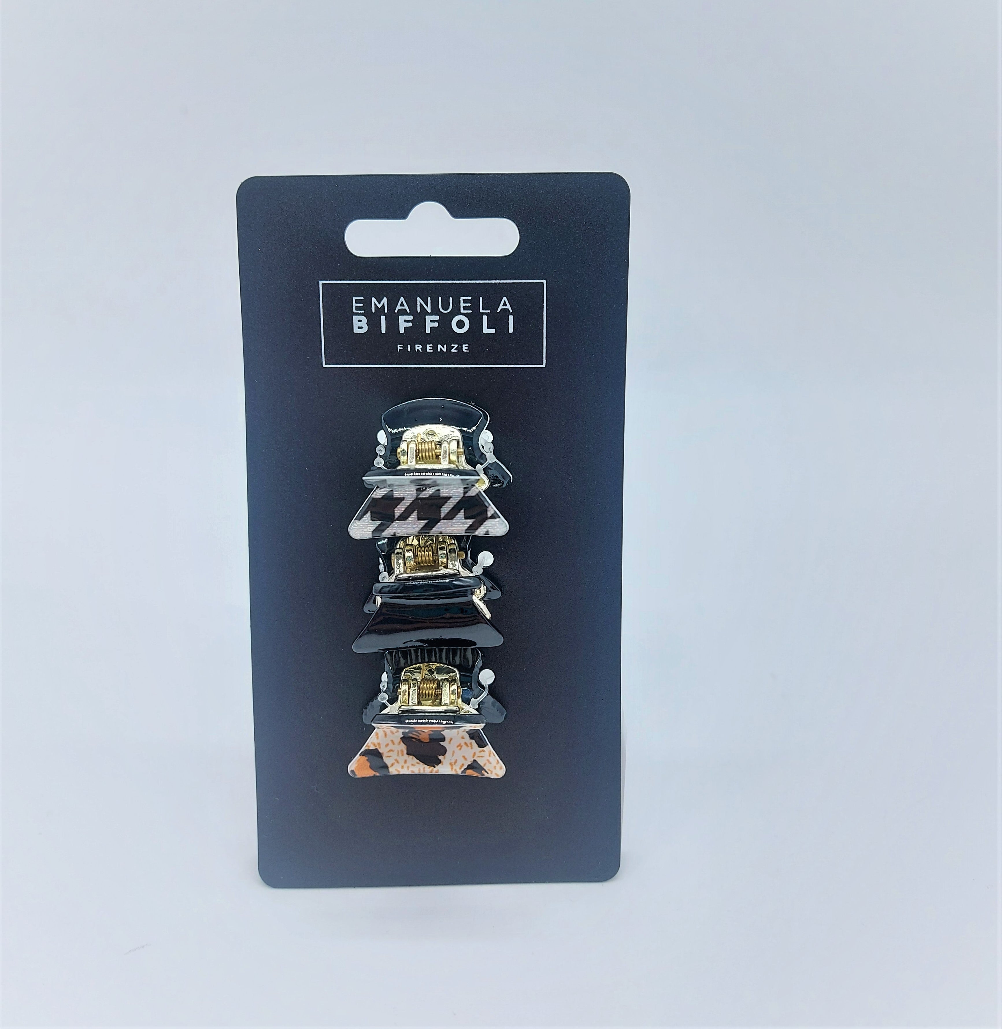 Emanuela Biffoli Set 3pz Pinze Piccole Per Capelli