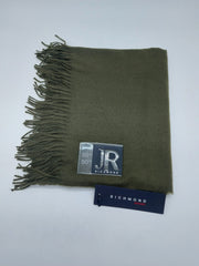 John Richmond Sciarpa Di Lana Con Logo Trasparente