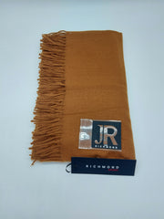 John Richmond Sciarpa Di Lana Con Logo Trasparente