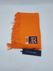 John Richmond Sciarpa Di Lana Con Logo Trasparente