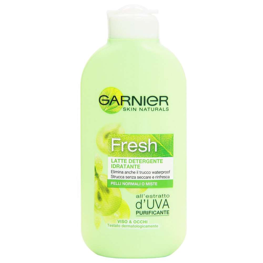 GARNIER SKIN ACTIVE LATTE DETERGENTE IDRATANTE FRESH UVA PELLI NORMALI O MISTE 200ML