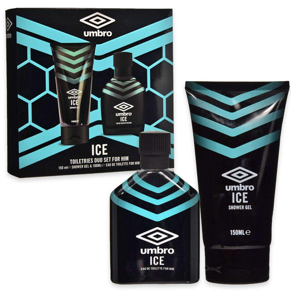 Umbro Ice Confezione Da Uomo con Eau De Toilette+Shower Gel