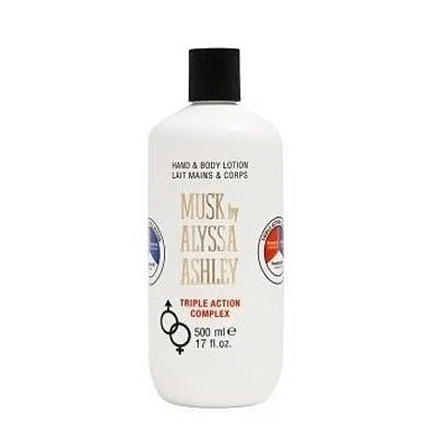 ALYSSA ASHLEY MUSK HAND/BODY LOTION TRIPLE ACT.ION 500 ML