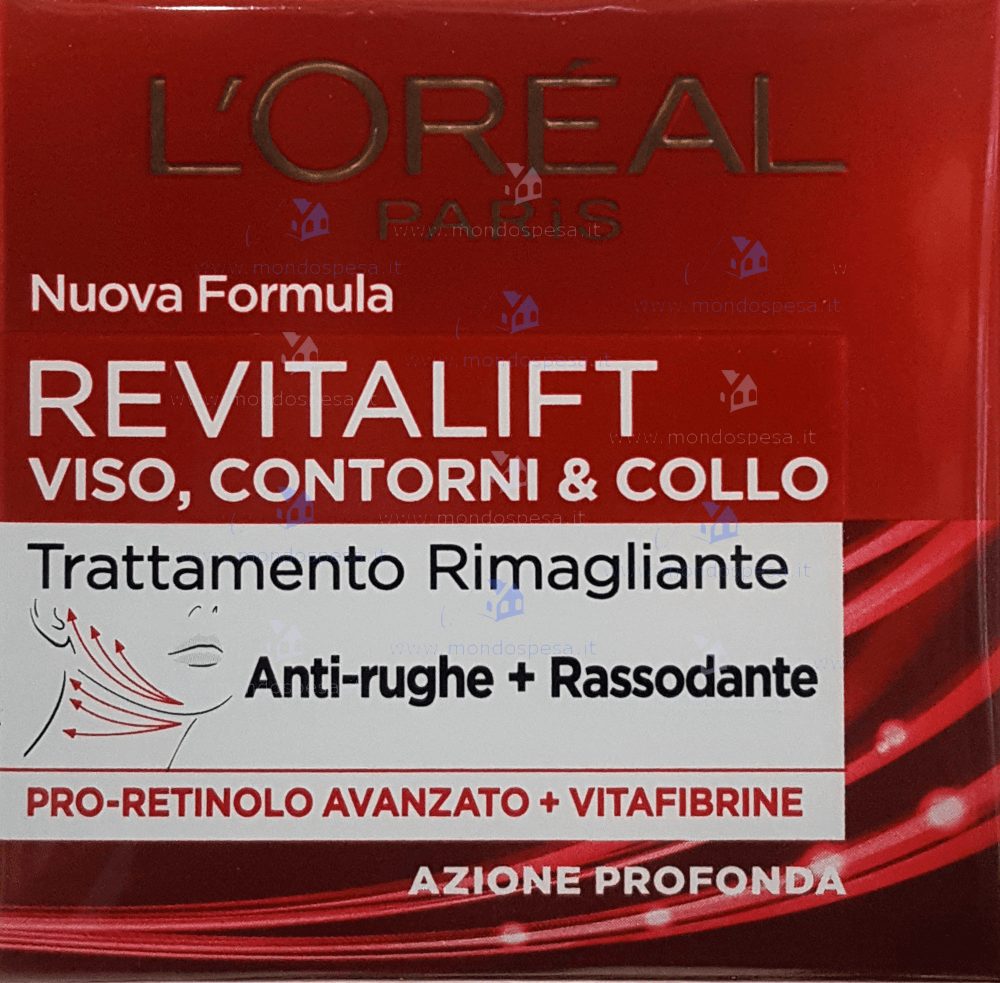 L'OREAL REVITALIFT CREMA VISO COLLO ANTI RUGHE RASSODANTE PRO RETINOL 50ML