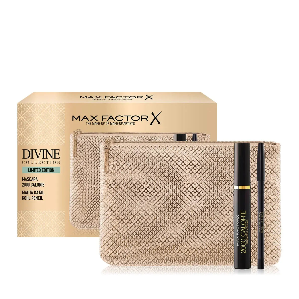 Max Factor Make Up Kit Macara+ Matita Kajal + Pochette