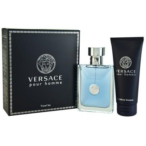 Versace Homme Confezione Regalo 100 ml edt + 100 ml Bagnoschiuma e Shampoo Uomo