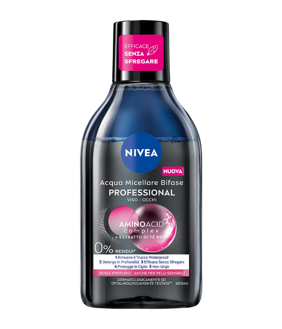 NIVEA - ACQUA MICELLARE BIFASE PROFESSIONAL VISO E OCCHI 400 ML