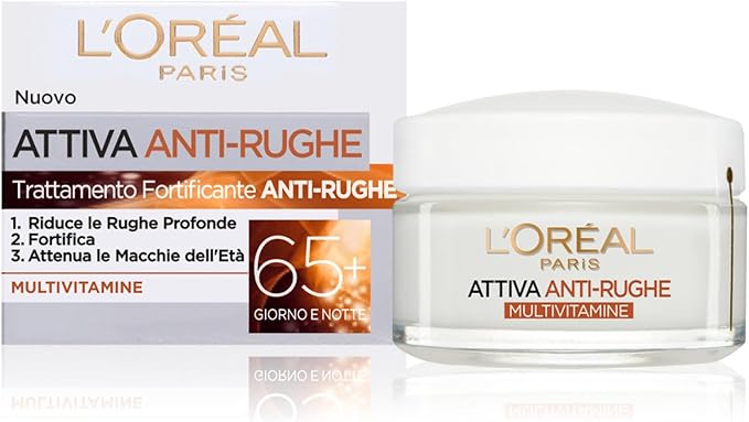 L'OREAL - ATTIVA ANTI-RUGHE TRATTAMENTO FORTIFICANTE GIORNO 65+ 50 ML
