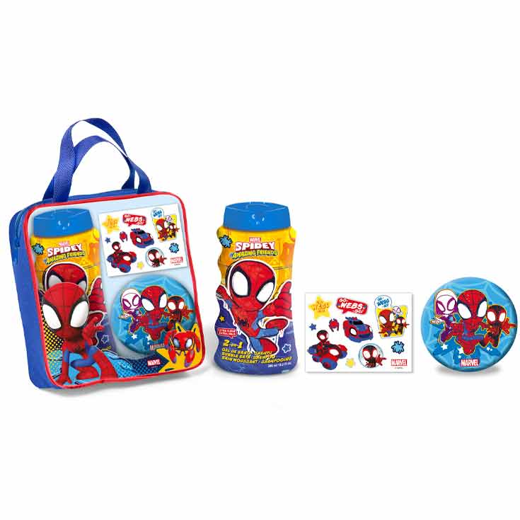 BORSA CUSTODIA LORENAY SPIDERMAN 4 PEZZI