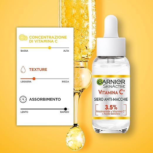 GARNIER SKIN ACTIVE SIERO ANTI-MACCHIE VITAMINA C 30 ML