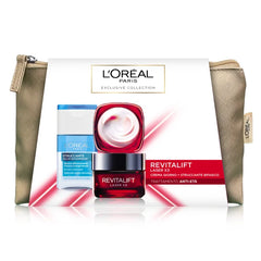 L OREAL REVITALIFT LASER X3 POCHETTE REGALO CREMA GIORNO 50ML STRUCCANTE OCCHI 125ML