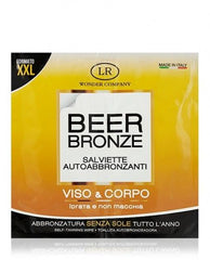 LR Wonder Company Beer Bronze Salviette Autoabbronzanti Viso e Corpo 2pz 10ml