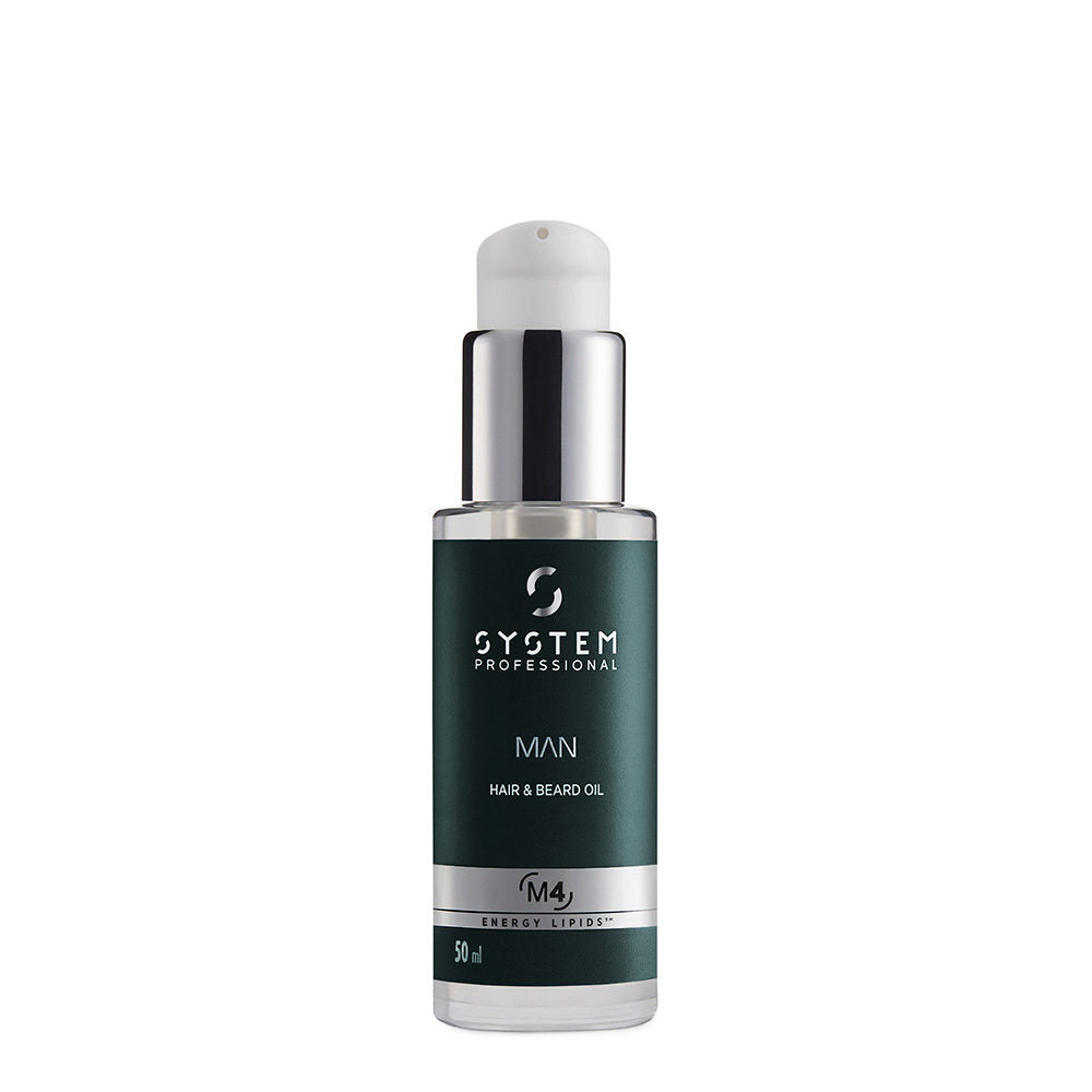 SYSTEM PROFESSIONAL Man Hair And Beard Oil Idratazione Leggera 50 ml