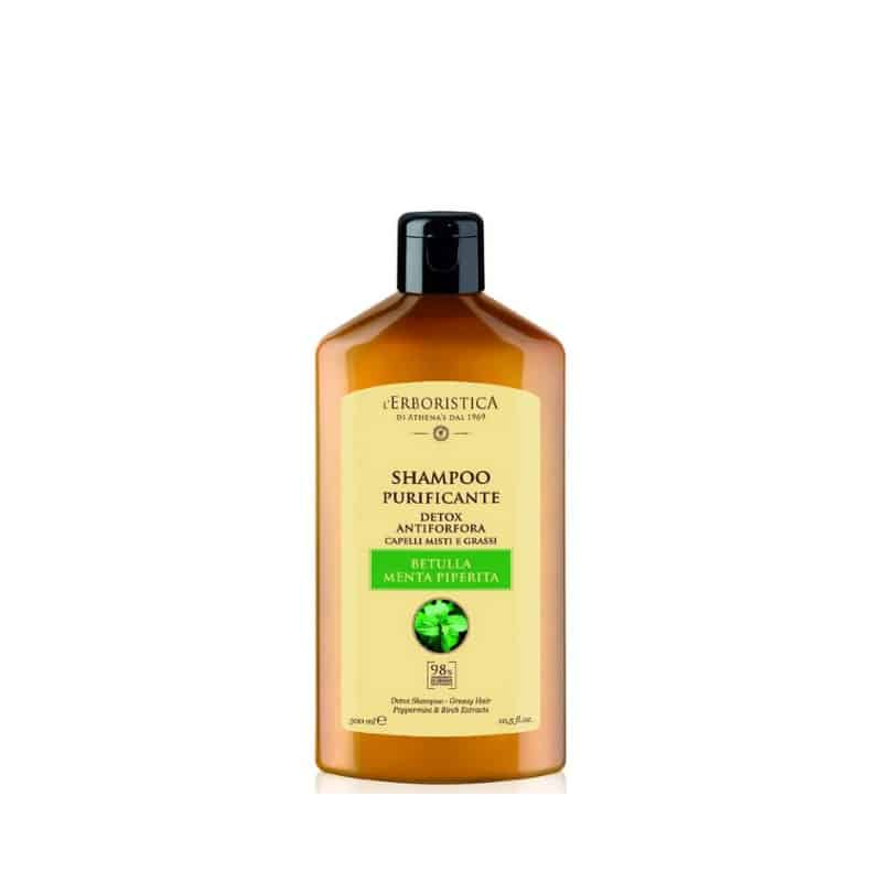 L'Erboristica Shampoo Purificante Antiforfora Betulla E Menta Piperita 300 ml