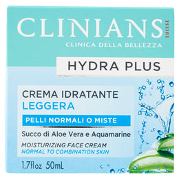 Clinians  Clinians Hydra Plus Crema Idratante Leggera Pelli Normali o Miste 50 mL