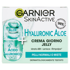 GARNIER SKIN ACTIVE CREMA GIORNO JELLY - HYALURONIC ALOE PELLI NORMALI O MISTE 50 ML