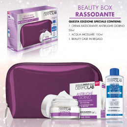 Dermolab Beauty Box Rassodante Con Crema Rassodante Antirughe + Acqua Micellare anti-età 100ml + Beauty Case