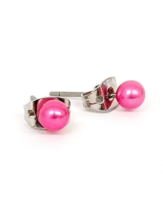 Wonder Company Baby Bijoux Orecchini Bambina Con Perle Rosa