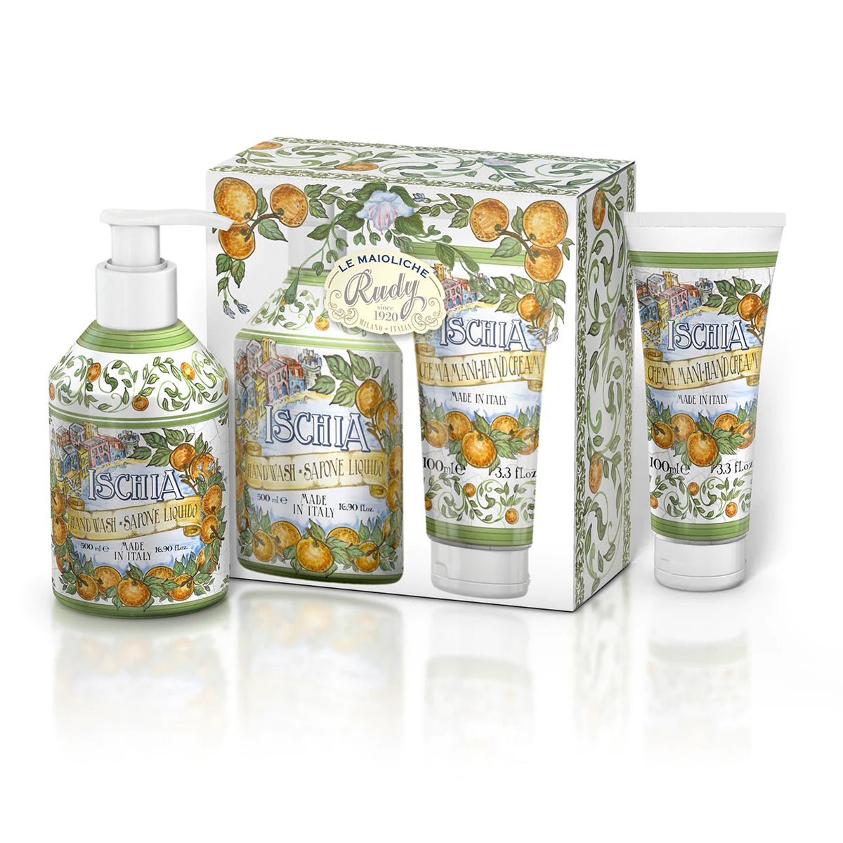 Le Maioliche Set Sapone Mani + Crema Mani Ischia