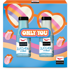 AQUOLINA COFANETTO ONLY YOU: BAGNODOCCIA ZUCCHERO A VELO 125 ML E LATTE CORPO ZUCCHERO A VELO 125 ML