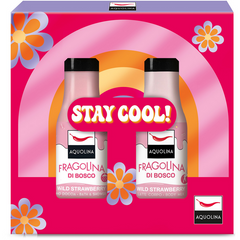 AQUOLINA COFANETTO STAY COOL! : BAGNODOCCIA FRAGOLINA DI BOSCO 125 ML E LATTE CORPO FRAGOLINA DI BOSCO 125 ML