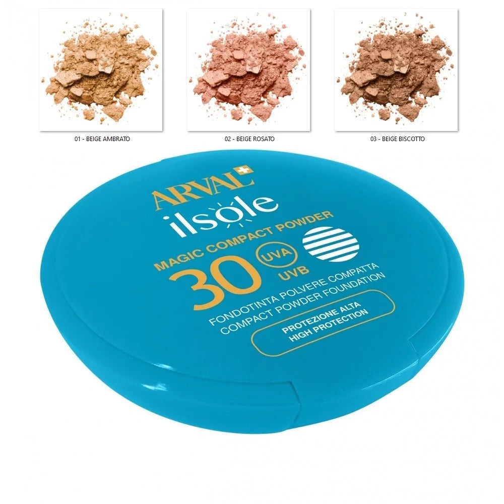 ARVAL ILSOLE Magic Compact Powder - Fondotinta in Polvere Compatta SPF30