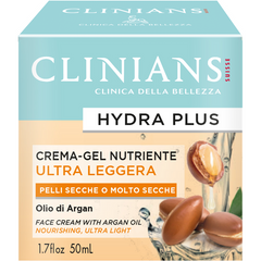 CLINIANS CREMA HYDRA PLUS ULTRA-LEGGERA OLIO DI ARGAN PELLI SECCHE O MOLTO SECCHE 50 ML