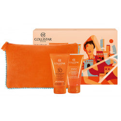 Cofanetto Crema Abbronzante Protezione Ultra SPF30 150ml con Doccia-Shampoo Doposole Idratante 150ml e Pochette COLLISTAR