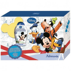 Disney Topolino Confezione Regalo Con Shampoo Doccia 250Ml + Spugna Da Bagno