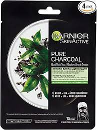 GARNIER HYDRA BOMB Maschera Nera in Tessuto Pure Charcoal
