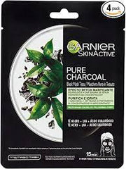 GARNIER HYDRA BOMB Maschera Nera in Tessuto Pure Charcoal