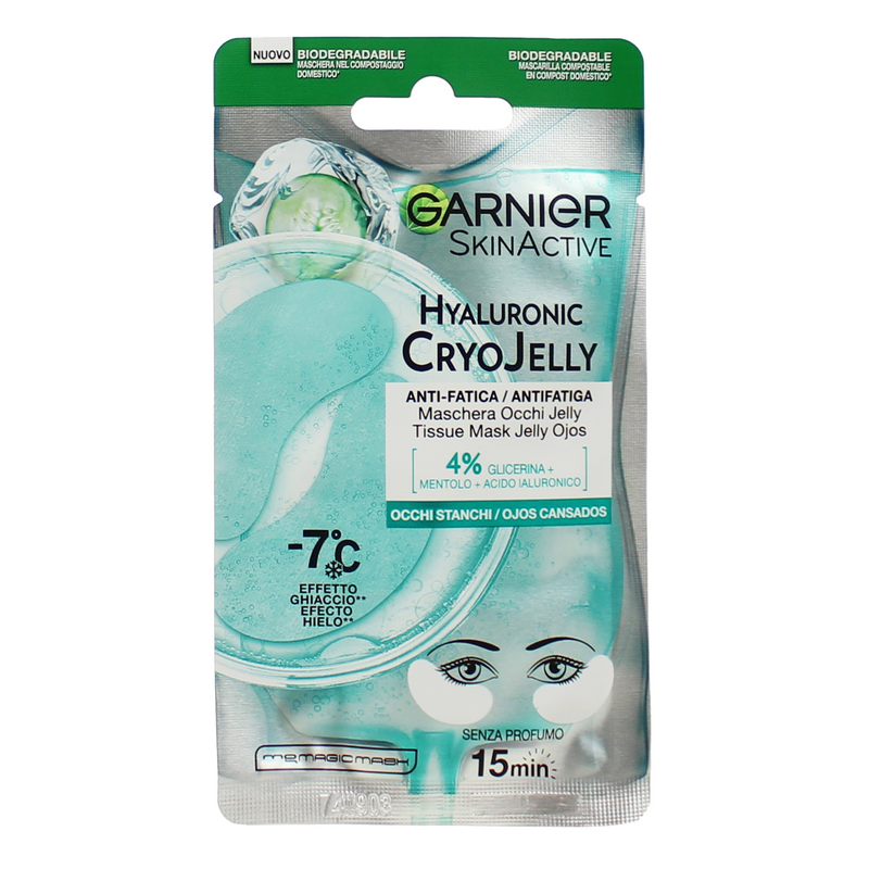 GARNIER SKIN ACTIVE MASCHERA OCCHI IN TESSUTO CRYO JELLY ANTI-FATICA