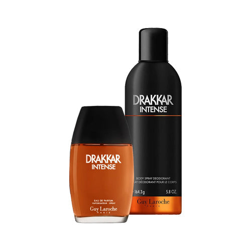 Cofanetto uomo GUY LAROCHE DRAKKAR INTENSE eau de parfum 100ml + deodorante spray 200ml.