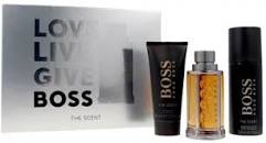 HUGO BOSS THE SCENT CONFEZIONE REGALO EAU DE TOILETTE 100ML+DEODORANTE SPRAY 150ML+SHOWER GEL 100ML