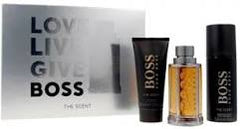 HUGO BOSS THE SCENT CONFEZIONE REGALO EAU DE TOILETTE 100ML+DEODORANTE SPRAY 150ML+SHOWER GEL 100ML