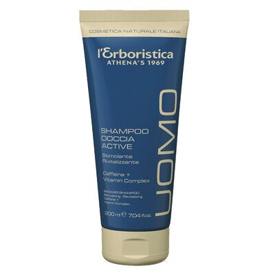 Erboristica UOMO Bagnodoccia shampoo attivo stimolante e rivitalizzante per uomo 200ml