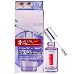 L'OREAL REVITALIFT FILLER ACIDO IALURONICO + CAFFEINA SIERO CONTORNO OCCHI 20 ML