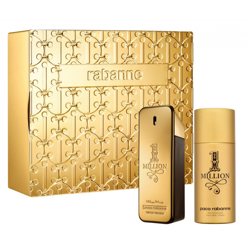 PACO RABANNE
1 MILLION
paco rabanne 1 million cofanetto eau de toilette 100 ml+ deodorante 150 ml