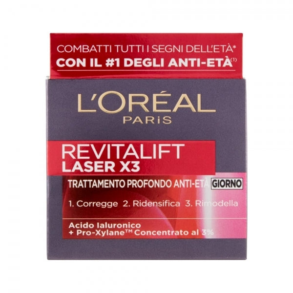 L'OREAL REVITALIFT LASER X3 CREMA VISO TRATTAMENTO PROFONDO ANTIAGE 50ML