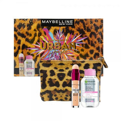 MAYBELLINE JOIN THE JUNGLE PARTY COFANETTO REGALO CORRETTORE ANTI ETA' 02 E GARNIER ACQUA MICELLARE 100ML CON POCHETTE