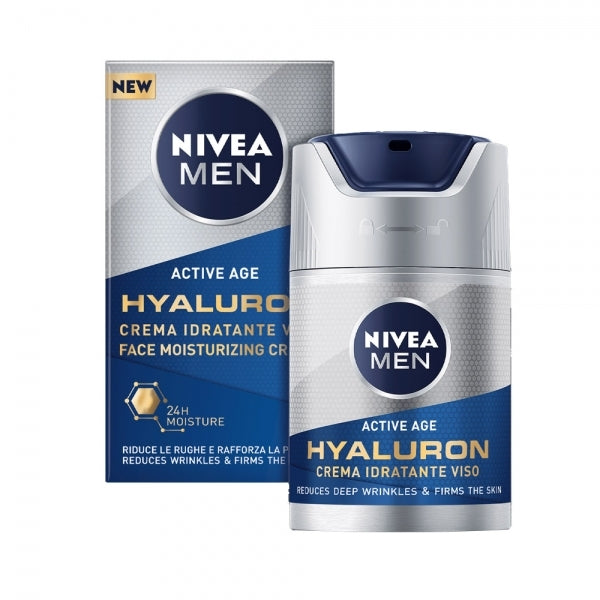 NIVEA MEN CREMA VISO HYALURON UOMO ANTIRUGHE IDRATANTE 50ML