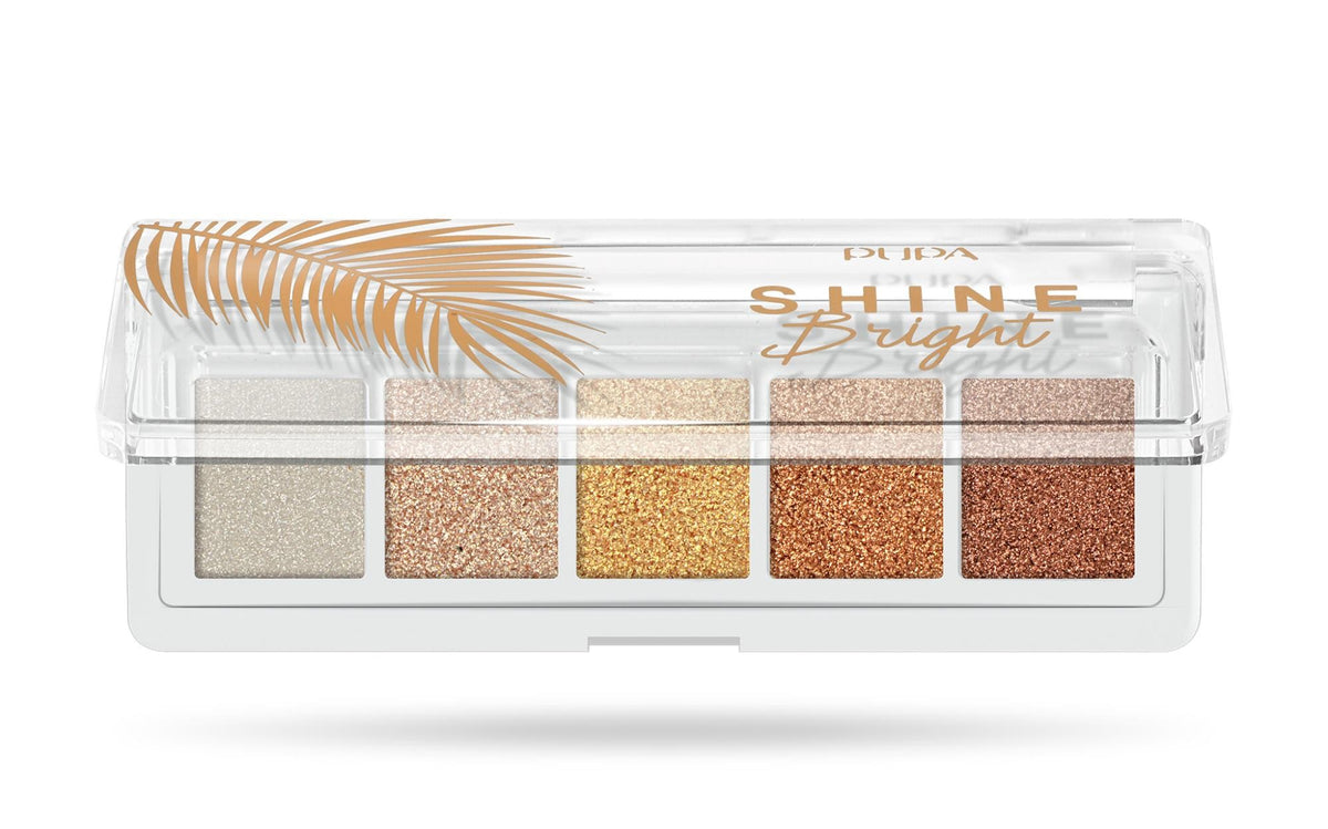 PUPA Milano Shine Bright Eye Palette 001 - Sunny Gold 4 g