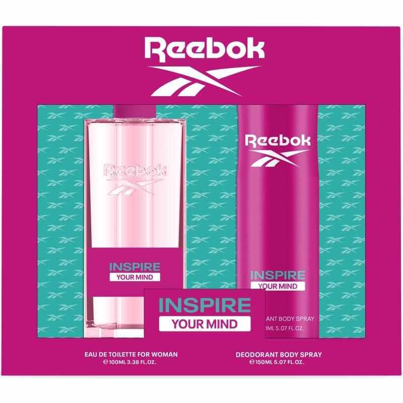 Reebok Inspire Your Mind Woman Confezione Regalo Con Eau De Toilette 100ml+ Deodorant Body Spray 150Ml