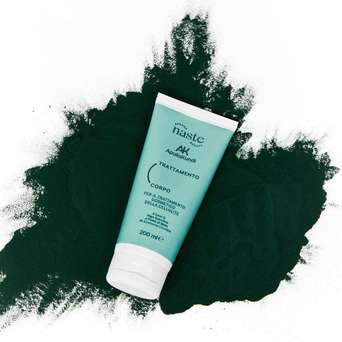 NASTE Trattamento Corpo Cellulite con Alga Spirulina e Pasta di Mele 200ml