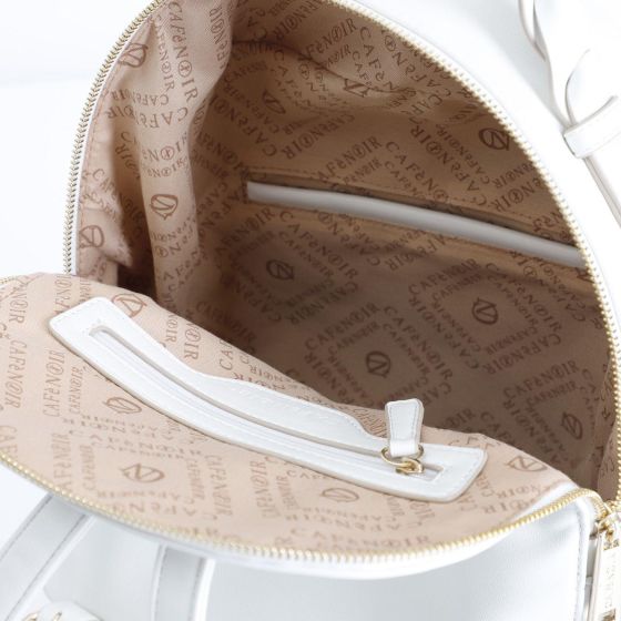 Zaino donna CafèNoir con tasche laterali e manico intrecciati WA0802