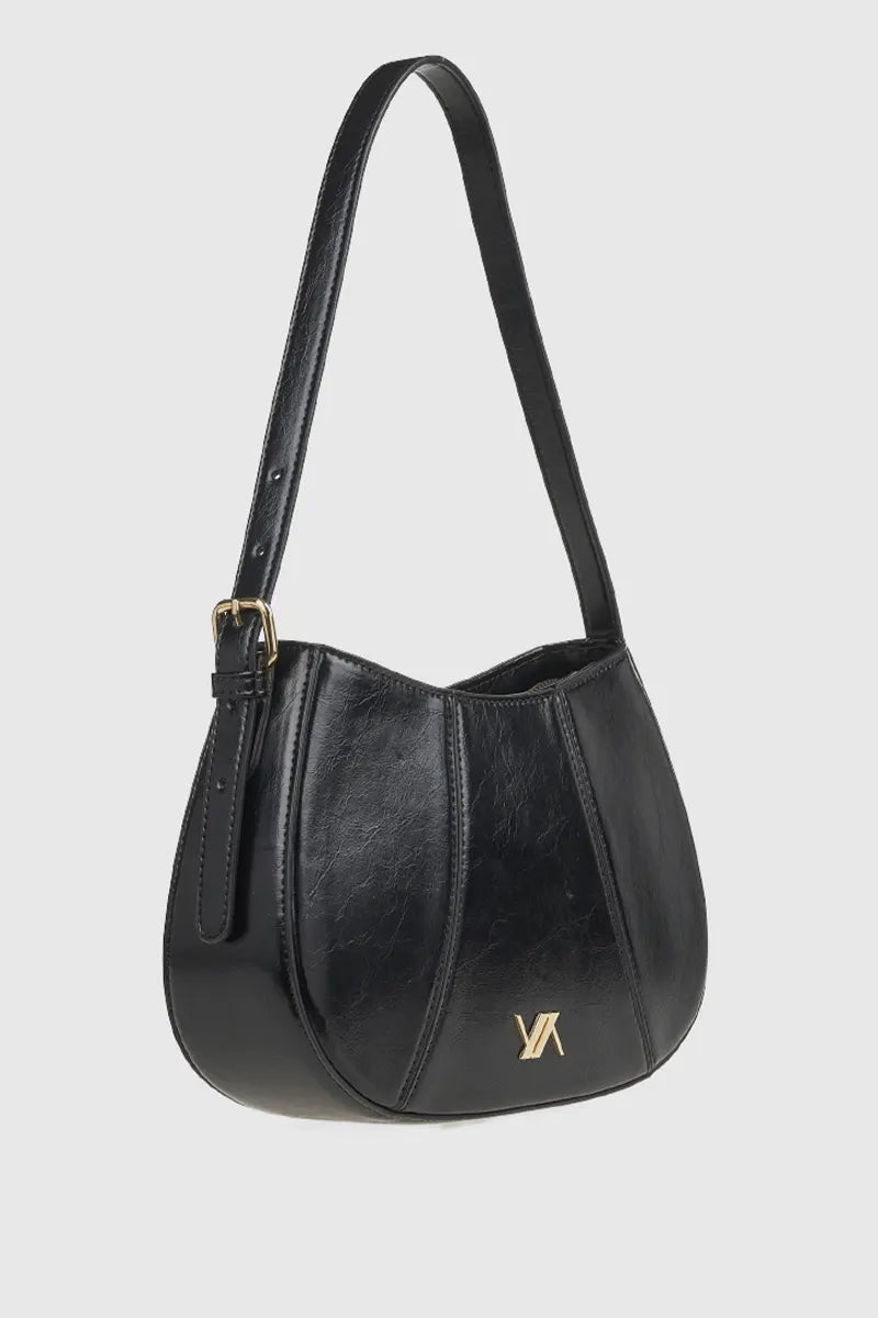 VERDE FASHION | Borsa a spalla in ecopelle verniciata